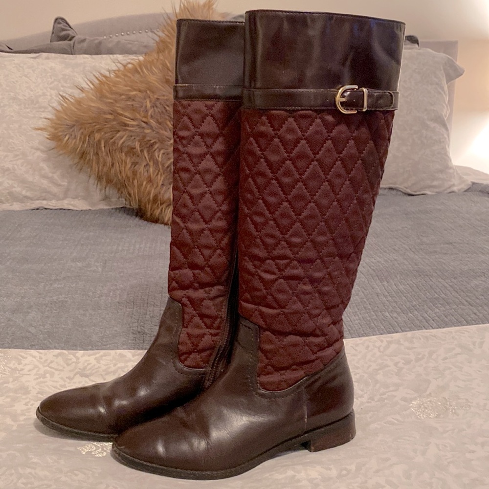 Lilly Pulitzer Palm Beach quilted riding boots - size 6
